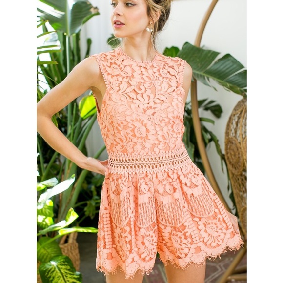 Other - Sleeveless Lace Romper